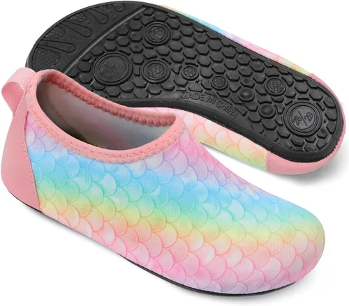 Miniatura 2 de Joinfree - Zapatos acuáticos de natación para niños y niñas, calcetines acuáticos de secado rápido, zapatos con sensación de pies descalzos