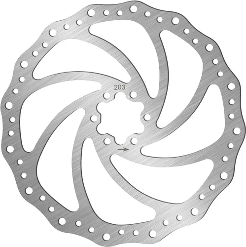 Miniatura 12 de BUCKLOS - Rotor de freno de disco MTB de 140 mm, 160 mm, 180 mm, 203 mm con 6 pernos, rotores de freno de bicicleta de acero inoxidable con Multi-c