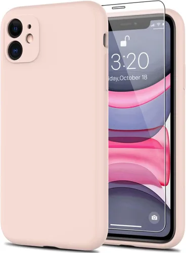 Miniatura 8 de DEENAKIN Funda compatible con iPhone 11 con protector de pantalla, silicona sedosa, funda de cámara mejorada, probada contra caídas de 16 pies