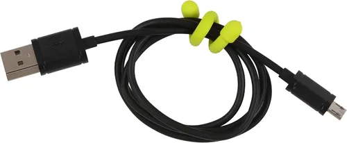 Miniatura 4 de Nite Ize GT3-4PK-33 Ligadura de goma original, reutilizable, ligadura de goma retorcible de 3 pulgadas, amarillo neón, paquete de 4, fabricado