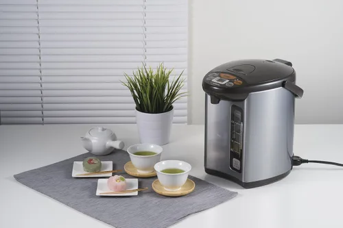Miniatura 3 de Zojirushi CD-WCC30 Micom - Caldera de agua y calentador, olla arrocera y calentador NS-RPC10HM, 5.5 tazas (sin cocinar), gris metálico