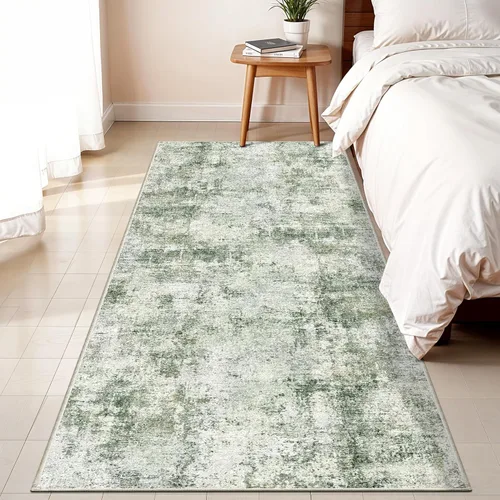 Miniatura 8 de Alfombra de pasillo lavable de 3 x 12: alfombra antideslizante fácil de limpiar - Alfombras suaves para sala de estar, dormitorio, cocina, alfombra