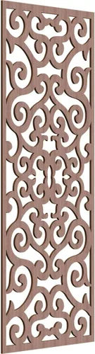 Miniatura 187 de Eveline - Paneles decorativos de pared de madera con calado, 13 3/8 pulgadas de ancho x 34 3/8 pulgadas de alto x 3/8 de alto, roble rojo rojo
