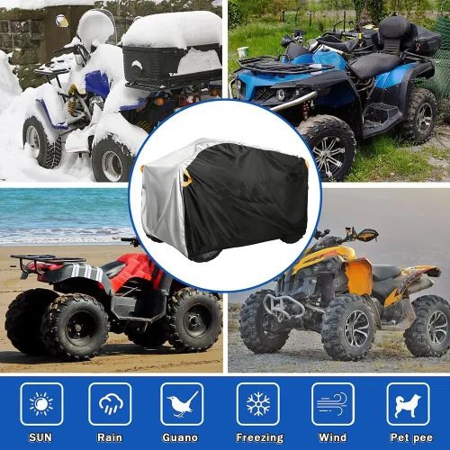 Miniatura 7 de Cubierta ATV para CFMOTO CForce 800 XC 2018-2025, resistente al aire libre, para exteriores, para almacenamiento, cubierta de lluvia, accesorios