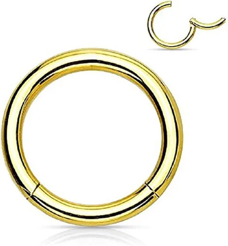 Miniatura 2 de WildKlass Jewely Septum - Anillo de acero quirúrgico para nariz 316L sin costuras (se vende individualmente)