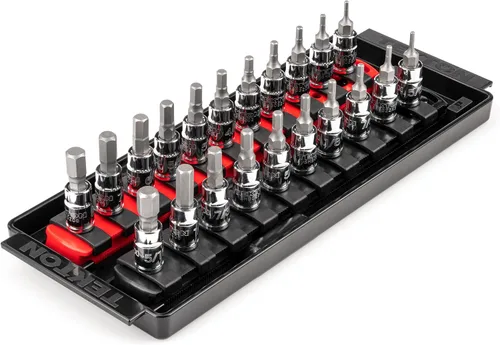 Miniatura 8 de TEKTON SHB90105 - Juego de llaves hexagonales de 1/4 de pulgada con riel, 10 piezas (5/64-5/16 pulgadas)