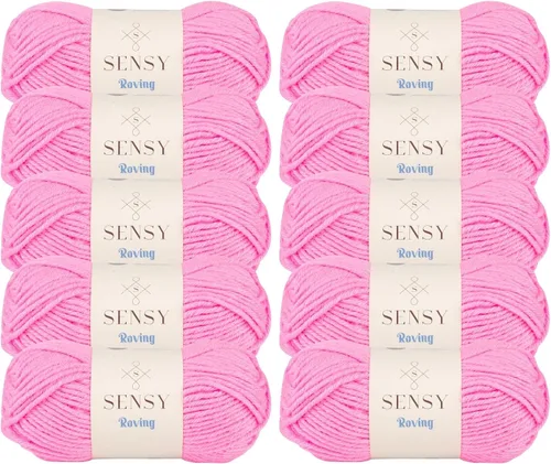 Miniatura 74 de Sensy Roving - Ovillo de lana multicolor, 3.5 onzas, 132 yardas, calibre 5, voluminoso (otoño)