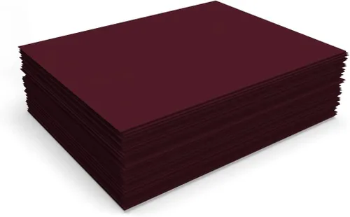 Miniatura 4 de Cartulina de 8.0 x 11.0 in, lino burdeos (1,000 cantidad). Perfecto para manualidades de vacaciones, invitaciones, álbumes de recortes, tarjetas