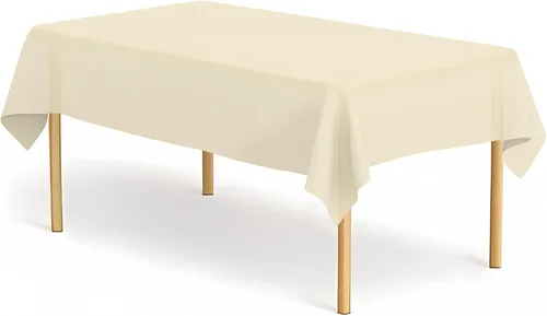 Miniatura 8 de Paquete de 2 manteles de plástico a cuadros en blanco y negro para fiestas, desechables de 54 x 108 pulgadas, mantel rectangular con bandera a