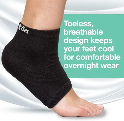 Miniatura 5 de ZenToes Calcetines hidratantes para tratamiento de talón agrietado, vitamina E, calcetines de talón con infusión de aceite de oliva y aceite