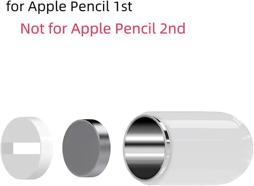 Miniatura 3 de TITACUTE Tapa magnética de repuesto para Apple Pencil para Apple Pen Stylus para iPad Pro de 10.5 pulgadas, 12.9 pulgadas, 9.7 pulgadas, color blanco