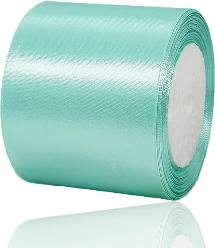 Miniatura 152 de Cinta azul de 1-1/2 pulgadas x 25 yardas, cinta de seda de satén azul real para envolver regalos, fabricación de lazos para el cabello, ramos