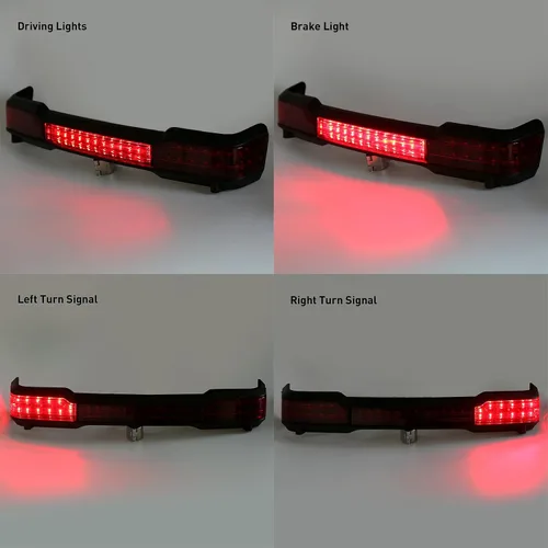 Miniatura 7 de Kit de luces traseras LED para motocicleta de 2 3/4 pulgadas, para maletero King para Harley Davidson Touring modelos 1997-2008