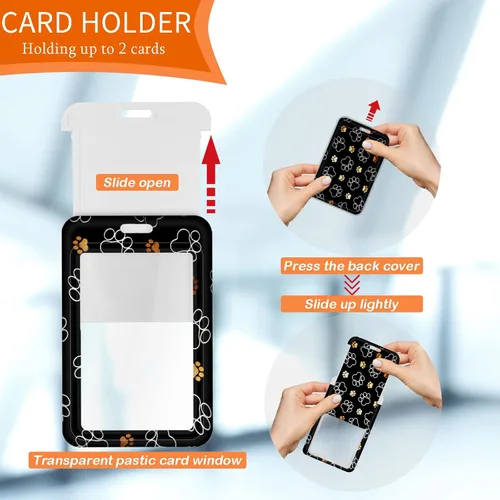 Miniatura 4 de Soporte para tarjeta de identificación con cordón, clip retráctil para carrete de identificación para enfermera, médico, correa de cordón Estampado