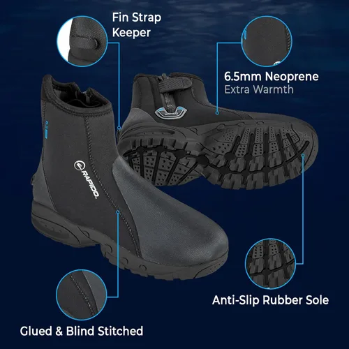 Miniatura 6 de Phantom Aquatics Rapido - Botas de buceo con suela dura de 0.256 in
