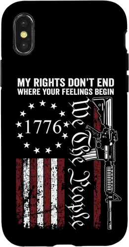 Miniatura 5 de My Rights Don't End Where Your Feelings Begin USA Gun Flag Case for iPhone 17