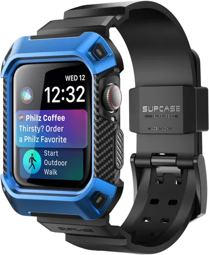 Miniatura 8 de SUPCASE [Unicorn Beetle Pro] - Funda protectora resistente con correas, diseñada para Apple Watch serie 6/SE/5/4 [40 mm / 1,5 pulgadas] Negro
