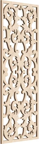 Miniatura 171 de Meadville Paneles decorativos de pared de madera con calado, 9 3/8 pulgadas de ancho x 24 3/8 pulgadas de alto x 1/4 de alto, aliso