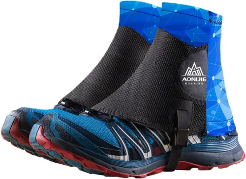 Miniatura 10 de TRIWONDER Polainas de tobillo bajas ligeras e impermeables para senderismo, caminar, mochilero 02 azul