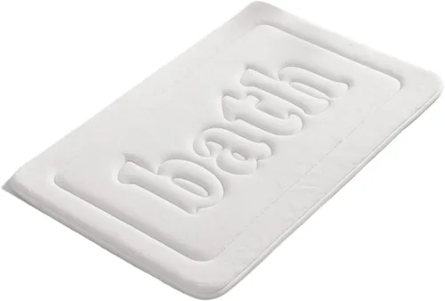 Alfombra de Baño Absorbente De Espuma Viscoelástica, Alfombrilla Antideslizante Para Suelo Lateral De Bañera, Ducha, Habitación, Felpudo,