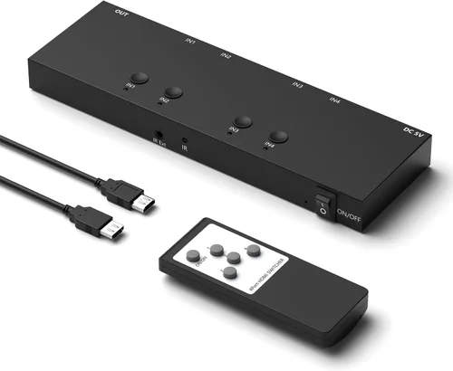 Miniatura 16 de Conmutador HDMI 2.1 Bidireccional Ultra HD 8K Interruptor HDMI 2 en 1 Salida/ 1 en 2 Salida Conmutador HDMI Compatible con 8K@60Hz/ 4K@120Hz 48Gbps