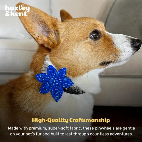 Miniatura 6 de Huxley & Kent Lazo de molinete para mascotas para perros y gatos – Accesorio de collar de gancho y bucle ajustable para vacaciones – Lindo y cómodo