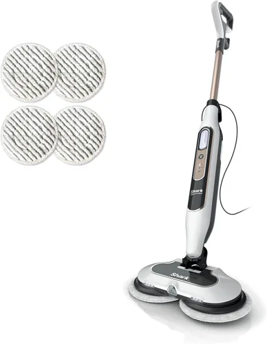 Shark Steam & Scrub con tecnología Steam Blaster, trapeador de vapor todo en uno para suelos duros con 3 modos de vapor y faros LED S8201, color