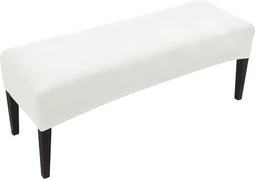 Miniatura 14 de FORCHEER Funda para Banco de Comedor de Tela de Cuero Sintético Innovadora Funda Deslizable para Banco para Sala de Estar Lavable Funda para Otomán