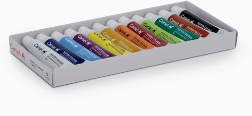 Miniatura 3 de Camel Tubo de acuarela para estudiantes, 0.2 fl oz cada uno, 12 tonos