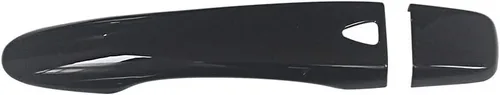 Miniatura 4 de NINTE Para Nissan Rogue 2014-2020 Murano 2016-2022 Maxima 2016-2022 - Cubiertas negras de ABS para manija de puerta con 2 orificios inteligentes