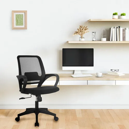 Miniatura 7 de NEO CHAIR – Silla de escritorio para oficina ergonómica con malla, silla de computadora con soporte lumbar, altura ajustable, ruedas giratorias