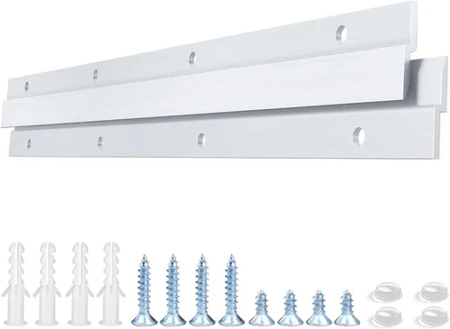 Miniatura 9 de Tacos franceses de 2 pulgadas, colgador de tacos franceses, clips en Z de aluminio para colgar imágenes, espejos, paneles, pizarra blanca, estante