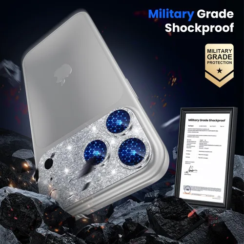 Miniatura 4 de WSKEN Protector de lente de cámara para iPhone 17 Pro, [grado militar inastillable] [fuerte adherencia] protector de pantalla de cámara de vidrio