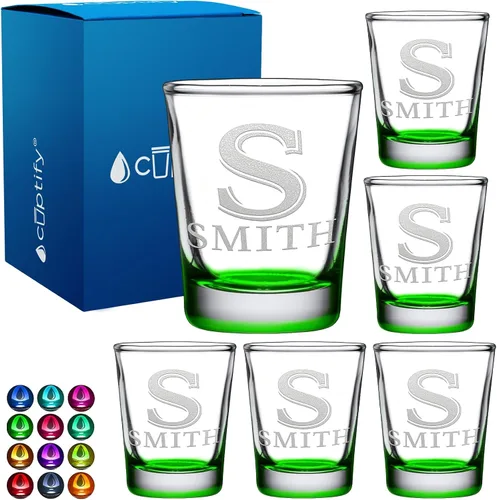 Miniatura 102 de Juego de 2 vasos de chupito personalizados para hombre, fondo azul, 2 onzas, grabados, regalo personalizado para cumpleaños, bodas, día del padre