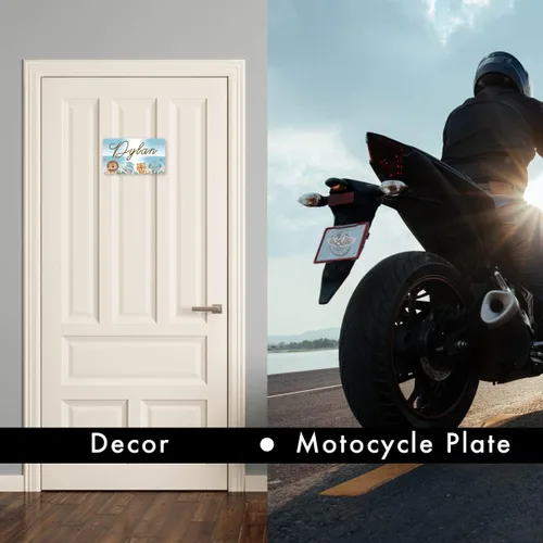 Miniatura 5 de Placa de matrícula en blanco de 4 x 7 pulgadas para motocicletas - Perfecta para diseños de vinilo personalizados y uso comercial DIY y proyectos