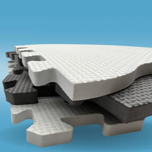 Miniatura 4 de Alfombra de juego grande para bebé con valla, 36 piezas de 12 x 12. Tapete de juego suave y no tóxico para niños pequeños, rompecabezas de juego