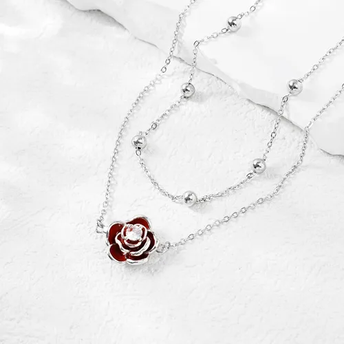 Miniatura 25 de CHIC & ARTSY Tobilleras delicadas de plata de ley S925 para verano, pulsera de tobillo ajustable multicapa para playa, joyería de pie para mujer