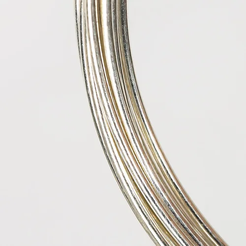 Miniatura 2 de Alambre de joyería de plata de ley 925 de calibre 18/1.0 mm, 5 pies semiduro