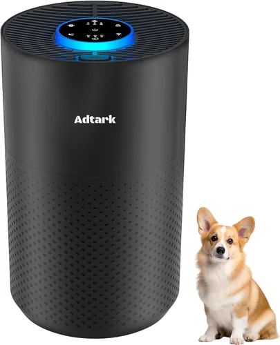 Purificadores de aire para el dormitorio del hogar, limpiador de aire ADTARK con filtro H14 True HEPA 3 en 1, modo de sueño y función de aroma, 3