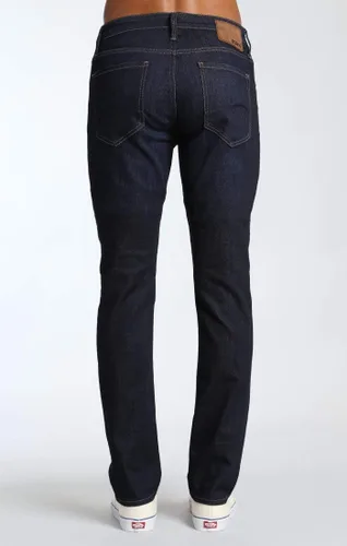 Miniatura 5 de Mavi Jeans Mens Zach ascenso Regular pierna recta en azul negro Williamsburg