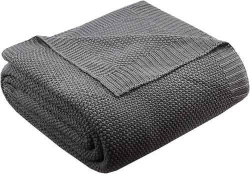 Miniatura 11 de INK+IVY Manta de punto Bree para cama, sofá y sillón, ligera, transpirable, suave y acogedora para verano, tamaño King (108 x 90 pulgadas)