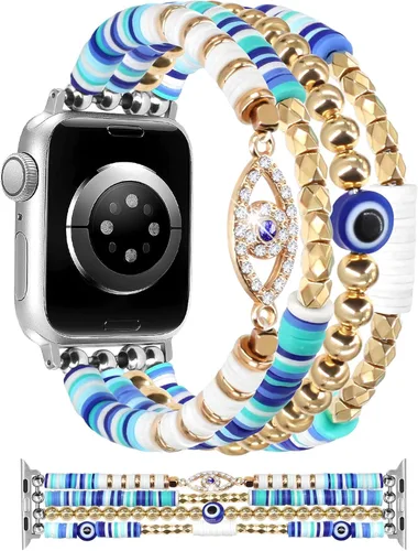 Miniatura 35 de JR.DM Correa de reloj de Halloween Compatible con Apple Watch de 38 mm, 40 mm, 41 mm, 44 mm, 42 mm, 45 mm, 46 mm, linda, preppy, hecha a mano