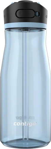 Miniatura 17 de Contigo Ashland 2.0 Botella de agua a prueba de fugas con bloqueo de tapa y popote angulado, apta para lavavajillas, tapa intercambiable, paquete
