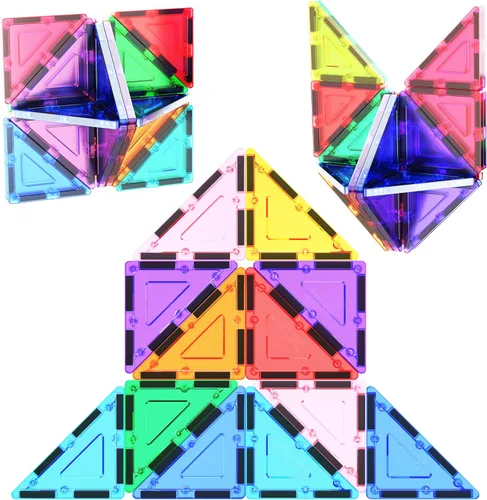 Miniatura 12 de PicassoTiles Bloque de construcción magnético Kit de construcción de azulejos magnéticos para niños, educativo STEM Aprendizaje, juego
