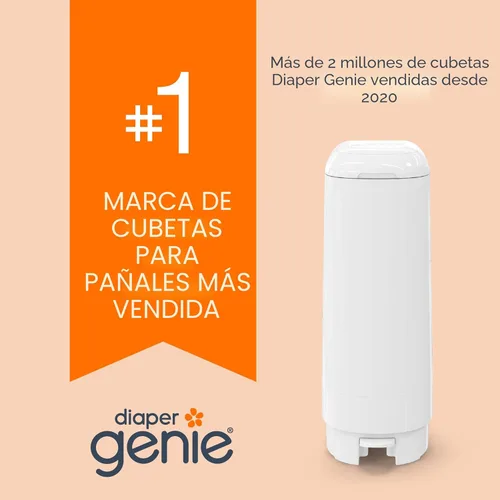 Miniatura 9 de Diaper Genie Recarga fácil de enrollar 30 bolsas por recambio Capacidad para hasta 1410 pañales para recién nacidos Control de olores Bolsas