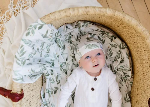 Miniatura 3 de Copper Pearl, Baby Beanie Hat Top Knot - Graphic 3