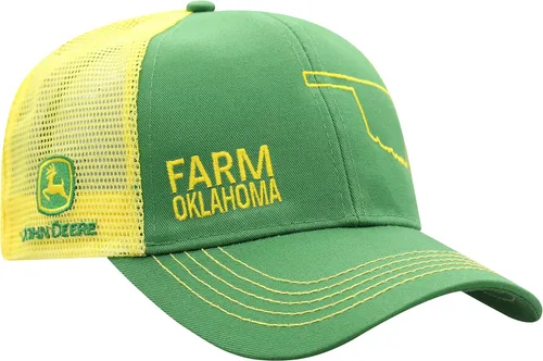 Miniatura 95 de John Deere Gorra de béisbol con logotipo y malla trasera con contraste, para hombre