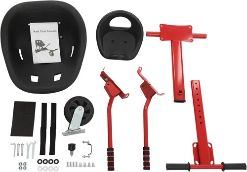 Miniatura 9 de Accesorio de asiento para aeropatineta para aeropatineta de 6.5 a 10 pulgadas, kit de transformación de Go Kart para doble persona, accesorios
