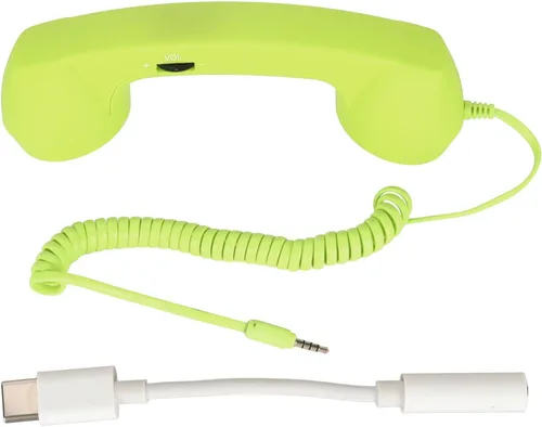 Auricular retro para teléfono, teléfono celular con conector de 0.138 in, receptor de teléfono móvil, auriculares antiguos, receptor de mano para