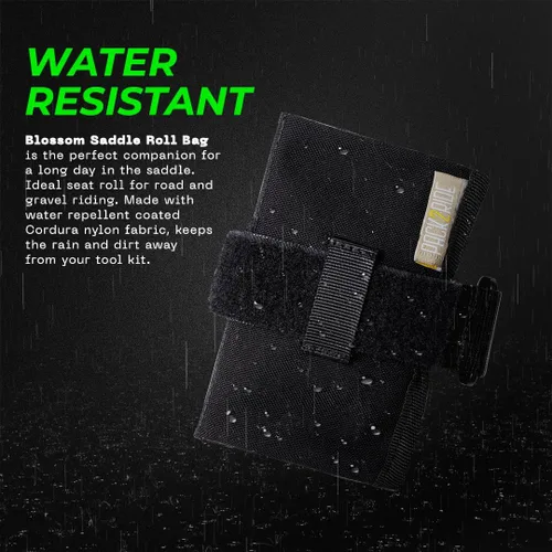 Miniatura 3 de PACK2RIDE Blossom Bolsa de Sillín Enrollable para Bicicleta - Portakit de Herramientas para Bicicleta - Resistente al Agua y Duradera en Tela